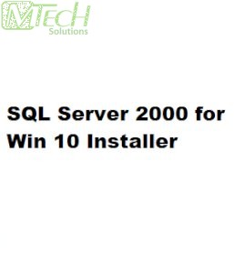 SQL Server 2000 for Win 10 Installer