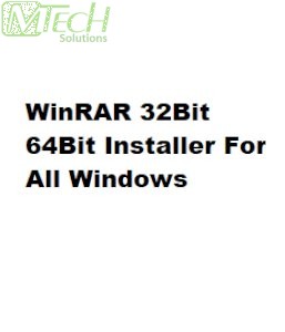 WinRAR 32Bit 64Bit Installer For All Windows